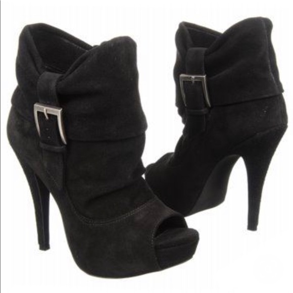 Jessica Simpson Shoes - Jessica Simpson Black Suede Astery Booties Size 8